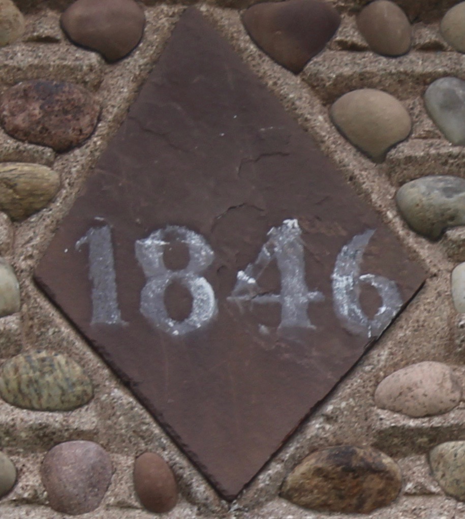 Yates - 11870 Platten Road - date stone